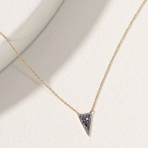 Covet 14kt Gold and Black Diamond Renegade Necklace
